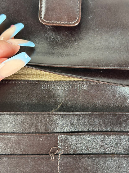 Vintage Fendi FF Monogram Canvas Wallet Brown Tan
