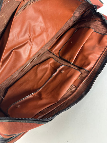 Vintage Yves Saint Laurent Duffel Bag Red Black