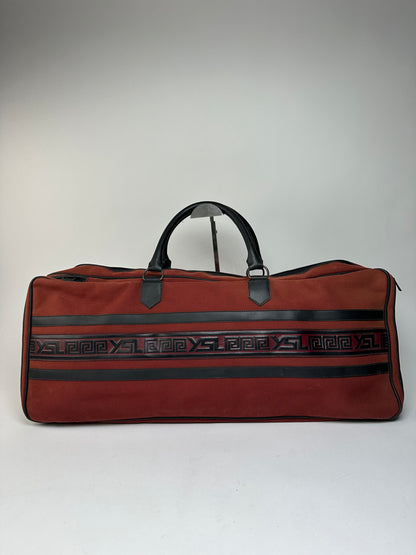 Vintage Yves Saint Laurent Duffel Bag Red Black
