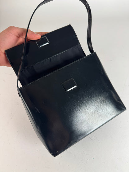 Vintage Givenchy Patent Leather Handbag black