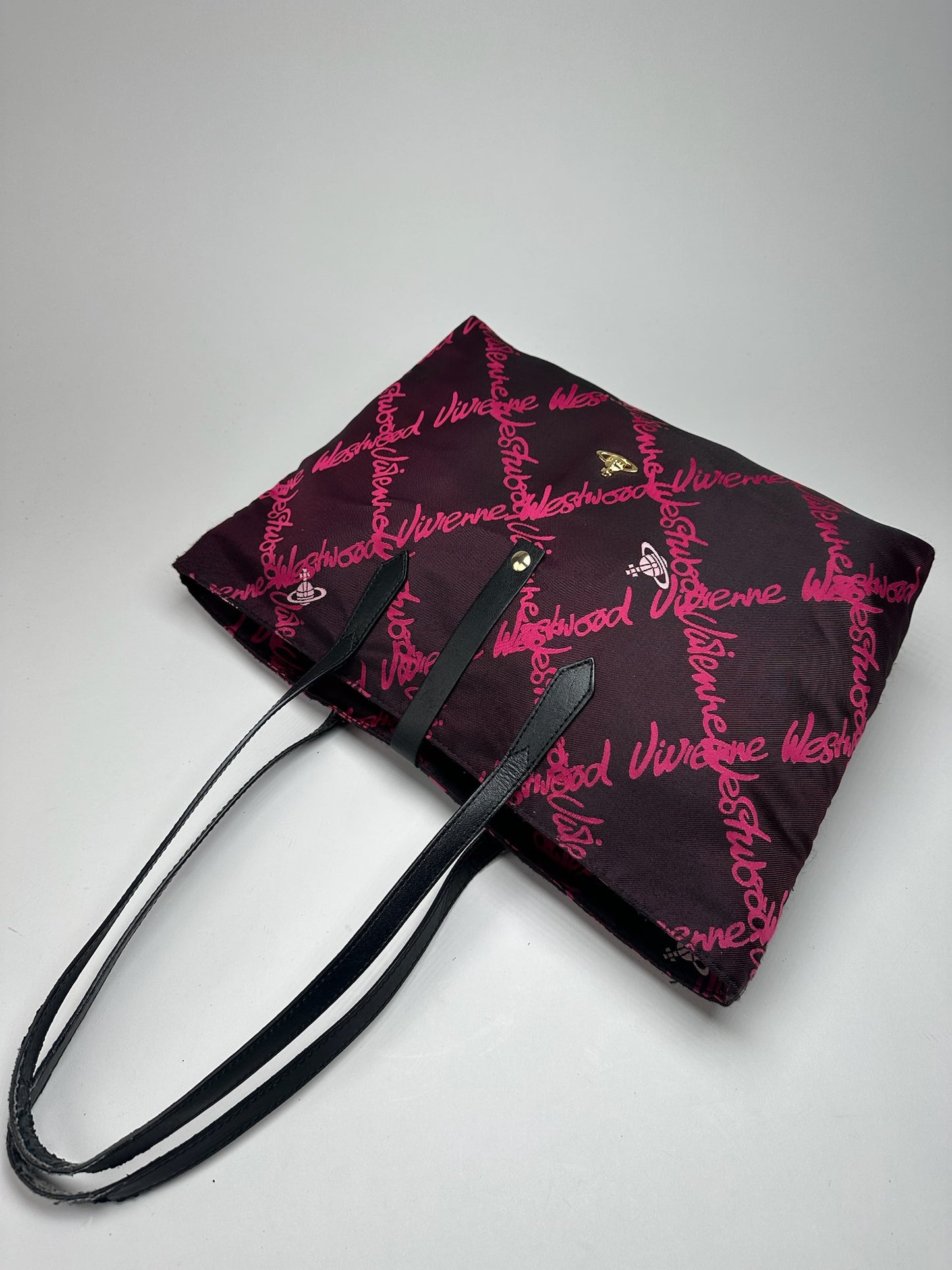 Vintage Vivienne Westwood shopper bag pink purple