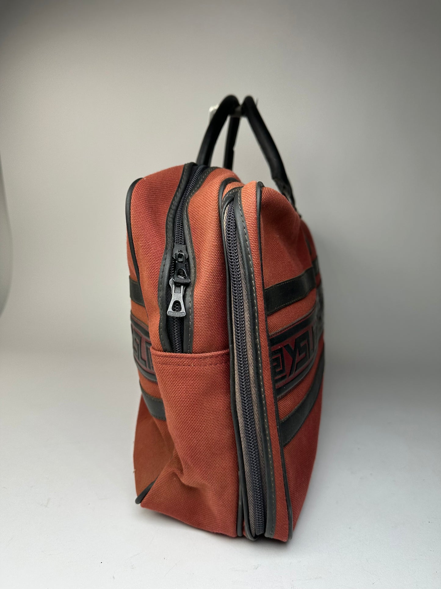 Vintage Yves Saint Laurent Duffel Bag Red Black