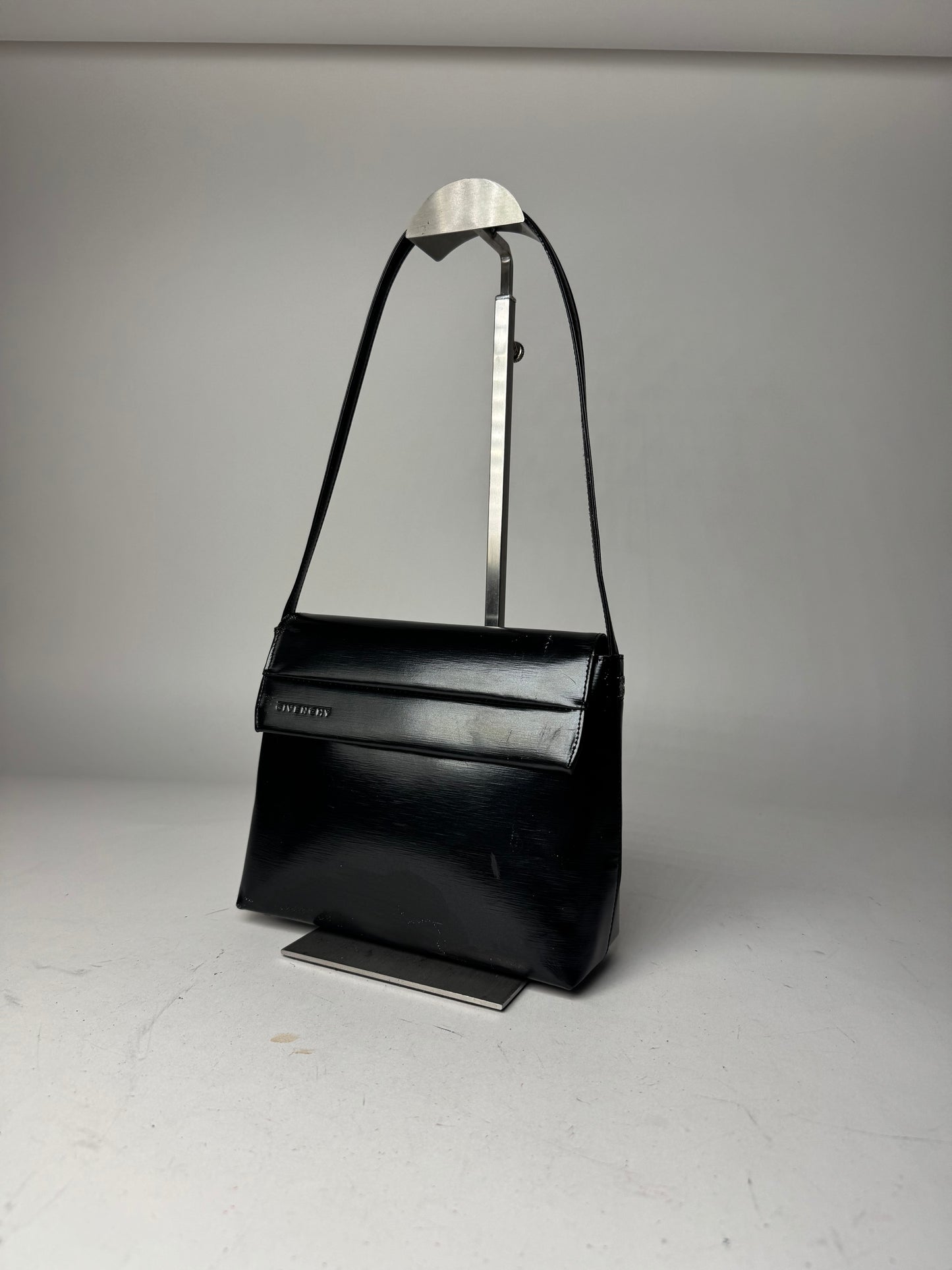 Vintage Givenchy Patent Leather Handbag black