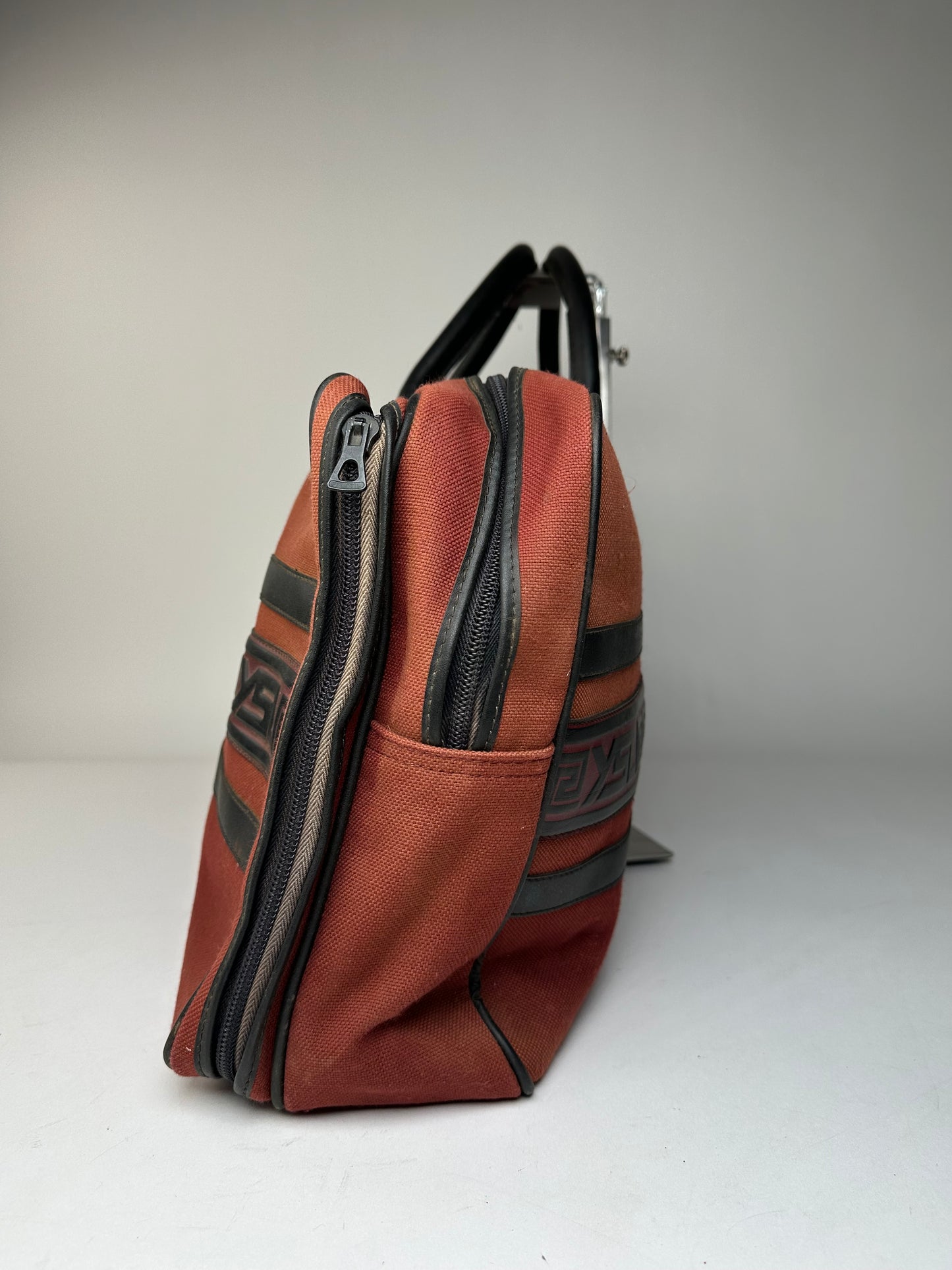 Vintage Yves Saint Laurent Duffel Bag Red Black