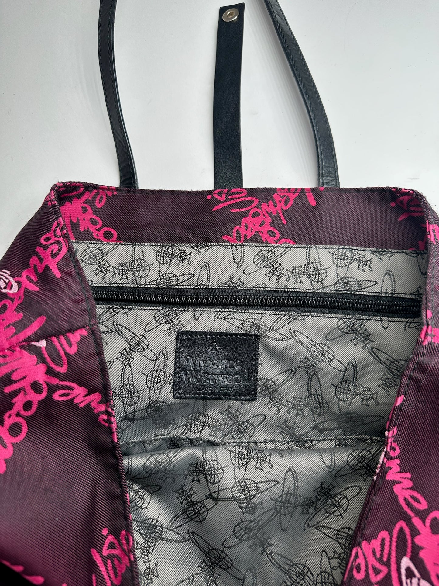 Vintage Vivienne Westwood shopper bag pink purple