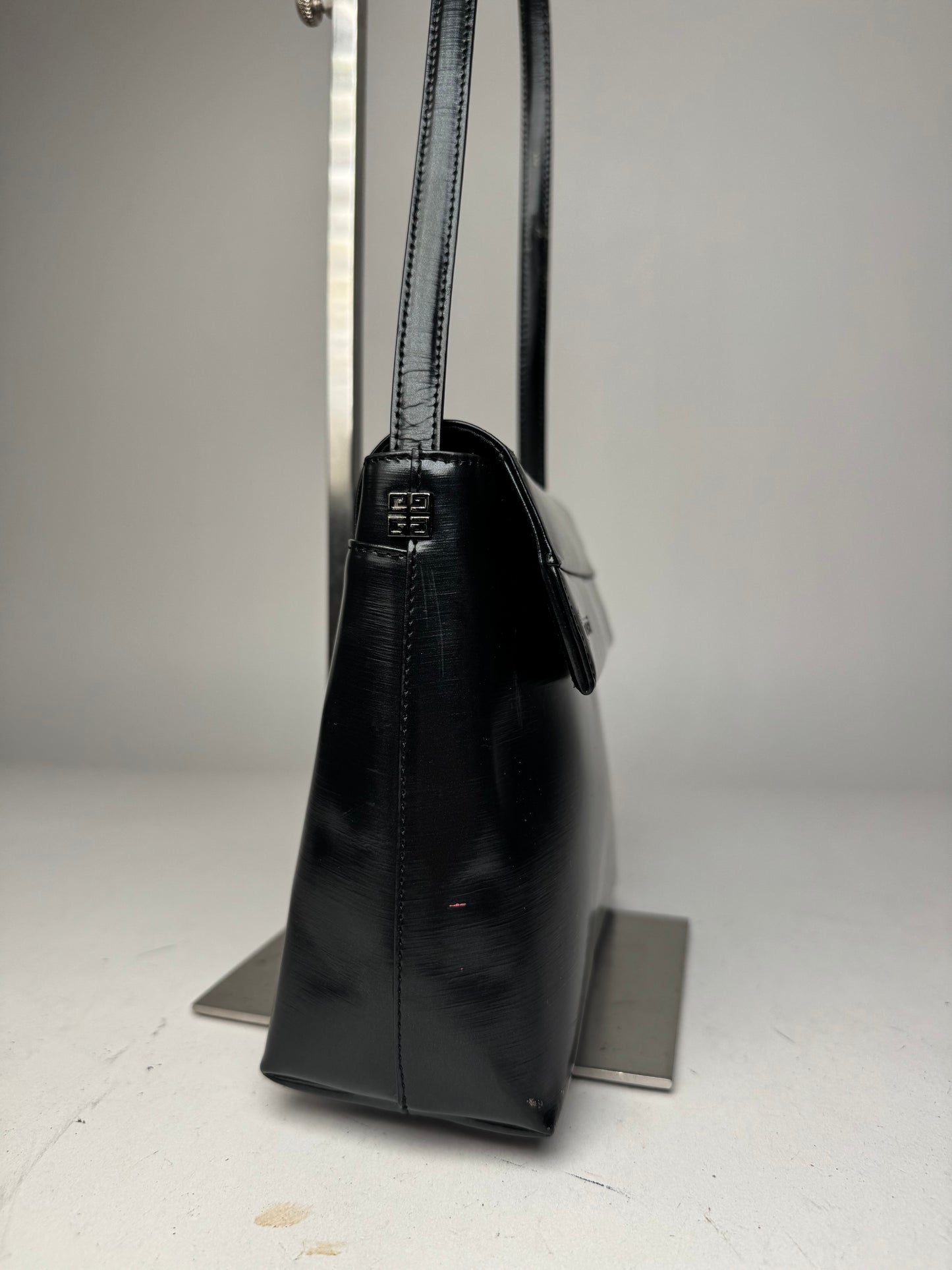Vintage Givenchy Patent Leather Handbag black