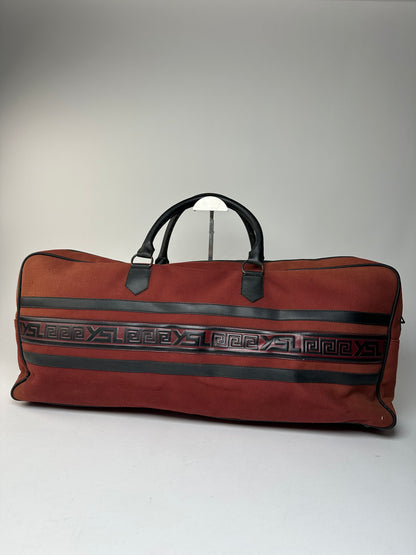 Vintage Yves Saint Laurent Duffel Bag Red Black