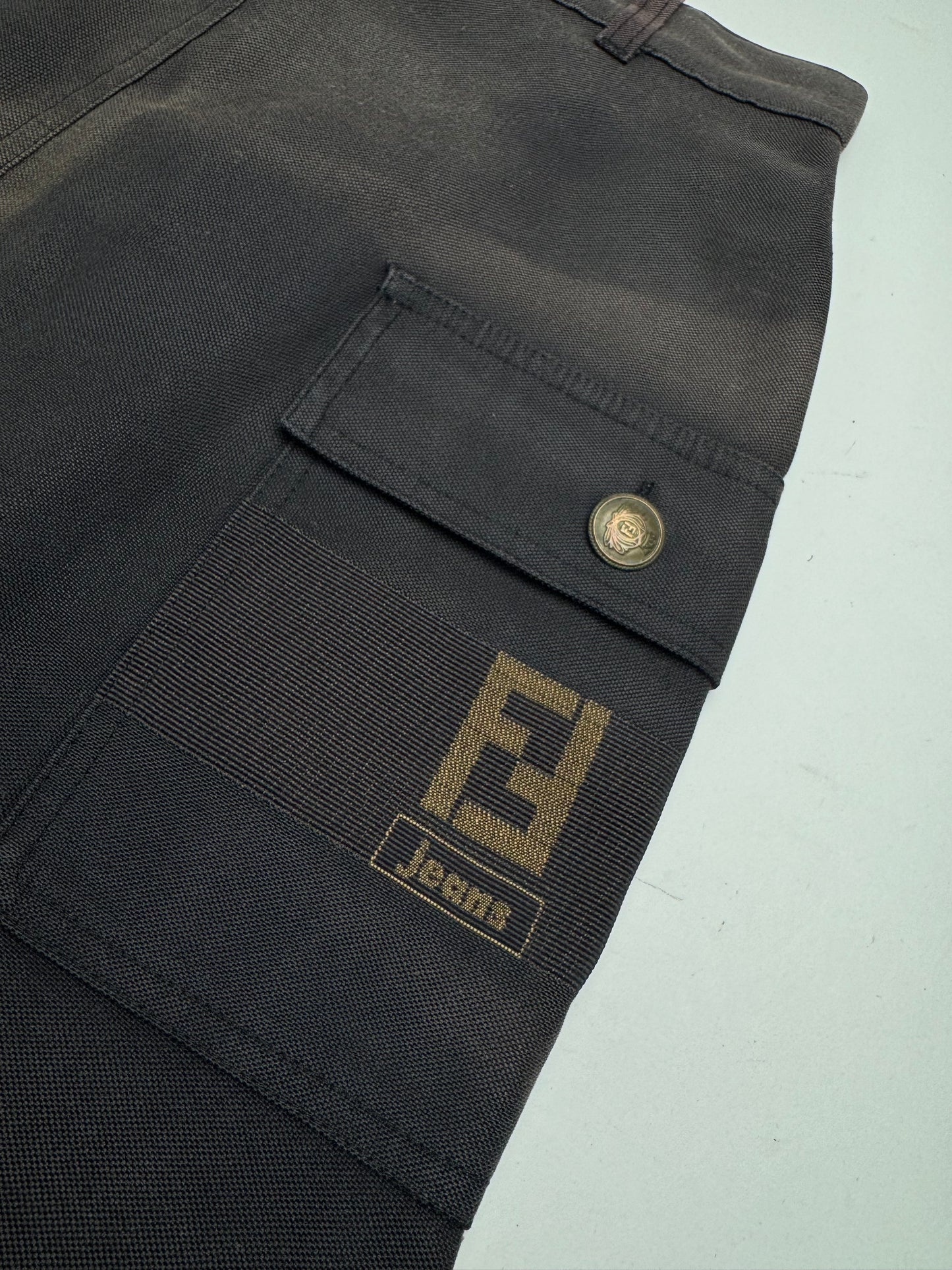 Vintage Fendi Roma Skirt Black M