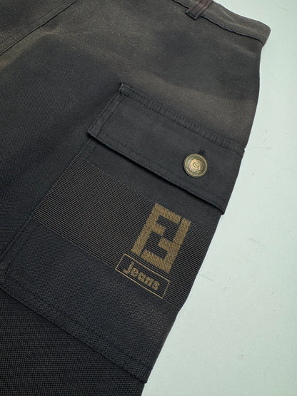 Vintage Fendi Roma Skirt Black M