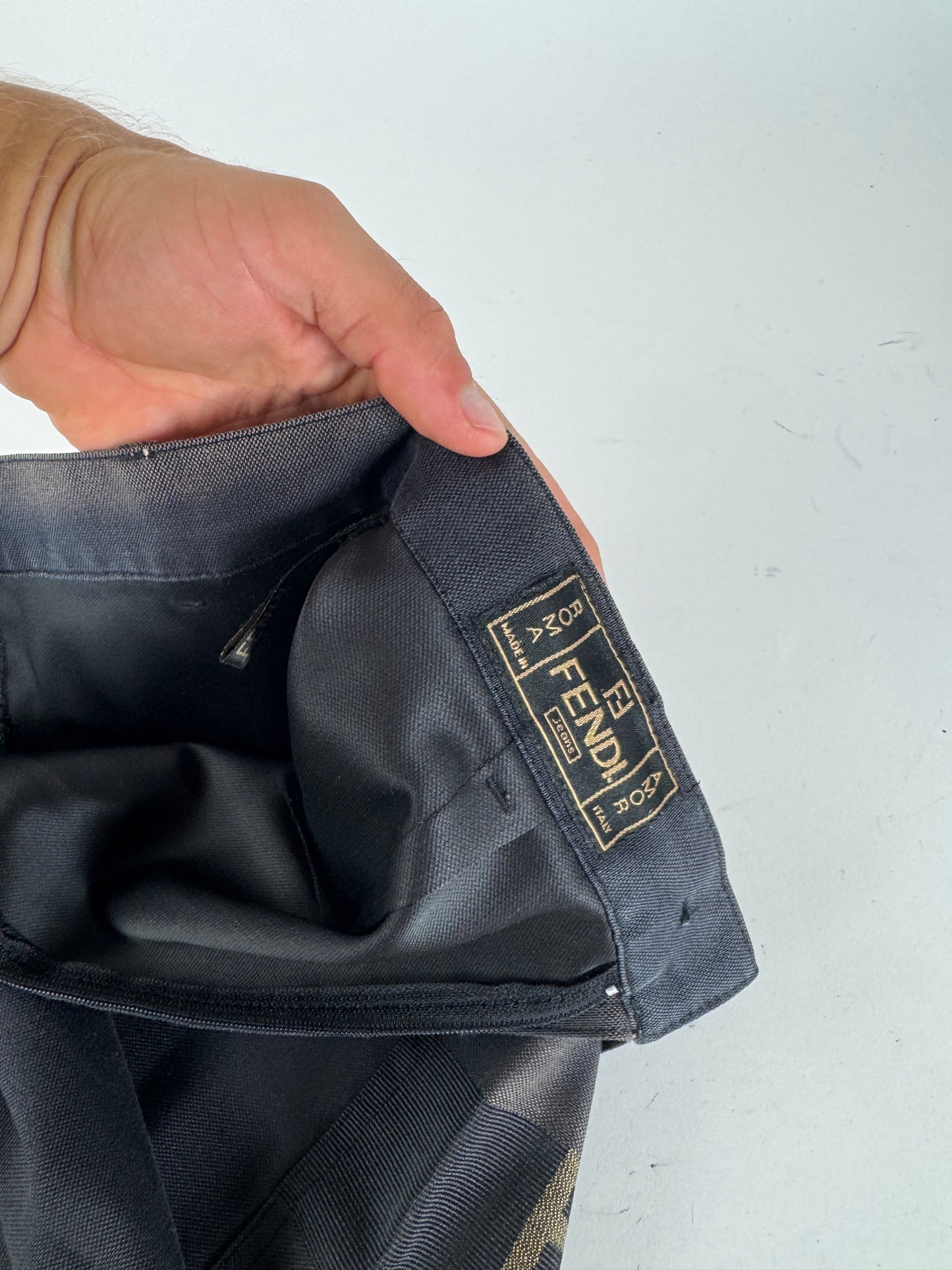 Vintage Fendi Roma Skirt Black M