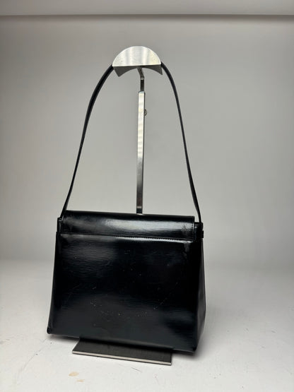 Vintage Givenchy Patent Leather Handbag black