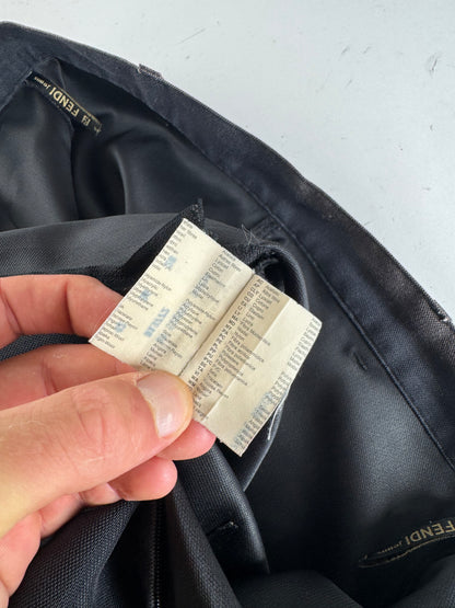 Vintage Fendi Roma Skirt Black M