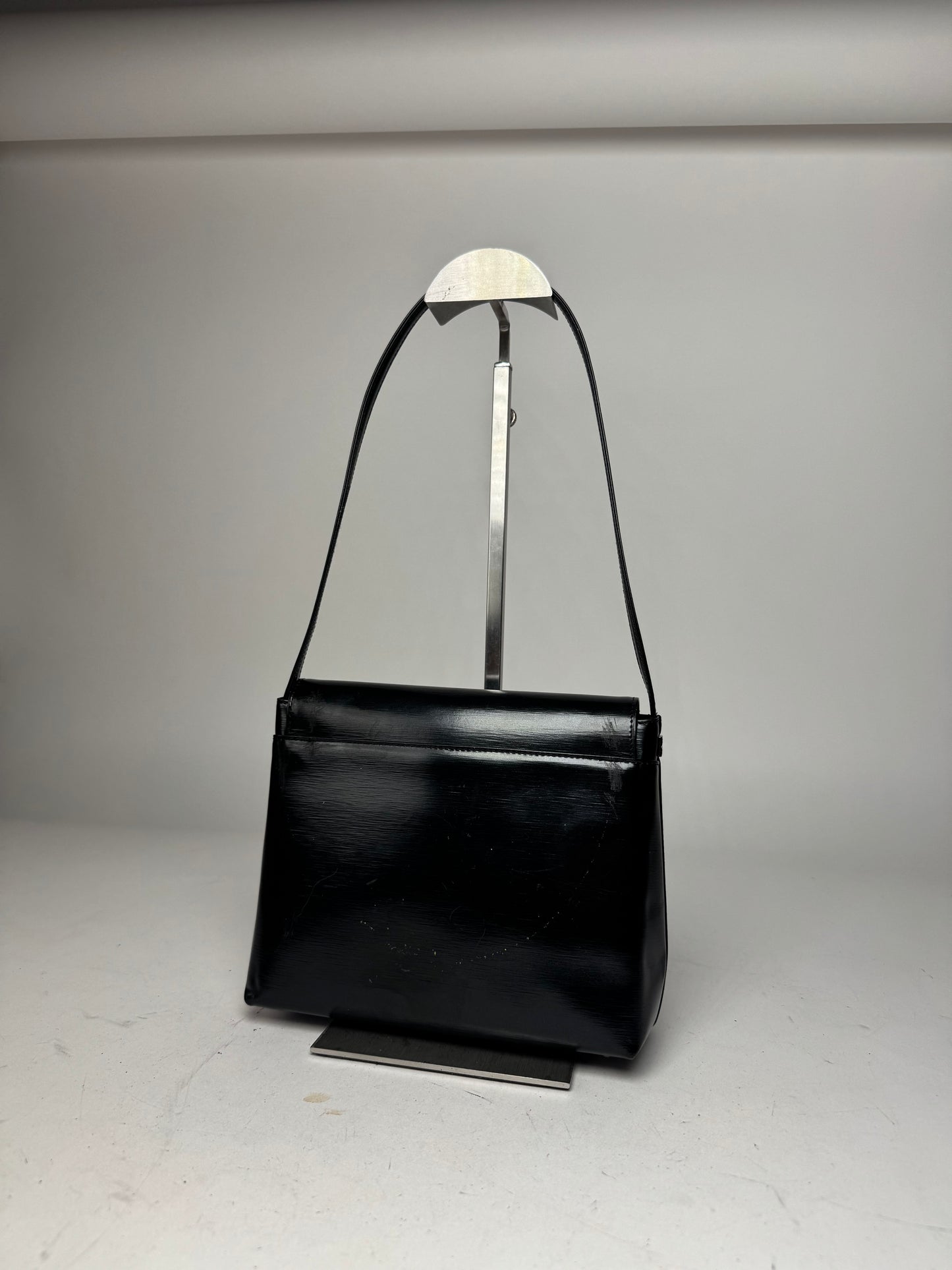 Vintage Givenchy Patent Leather Handbag black