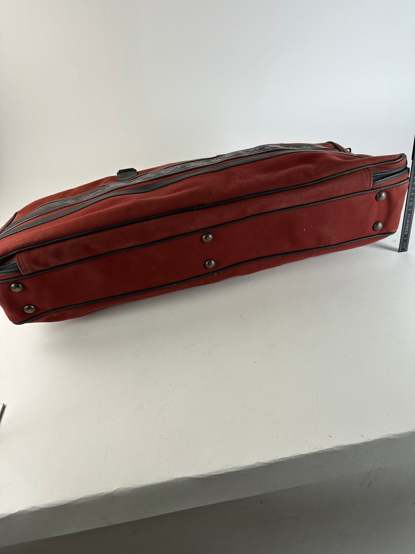 Vintage Yves Saint Laurent Duffel Bag Red Black