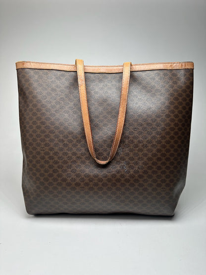 Vintage Celine Paris Monogram Leather Shopper bag