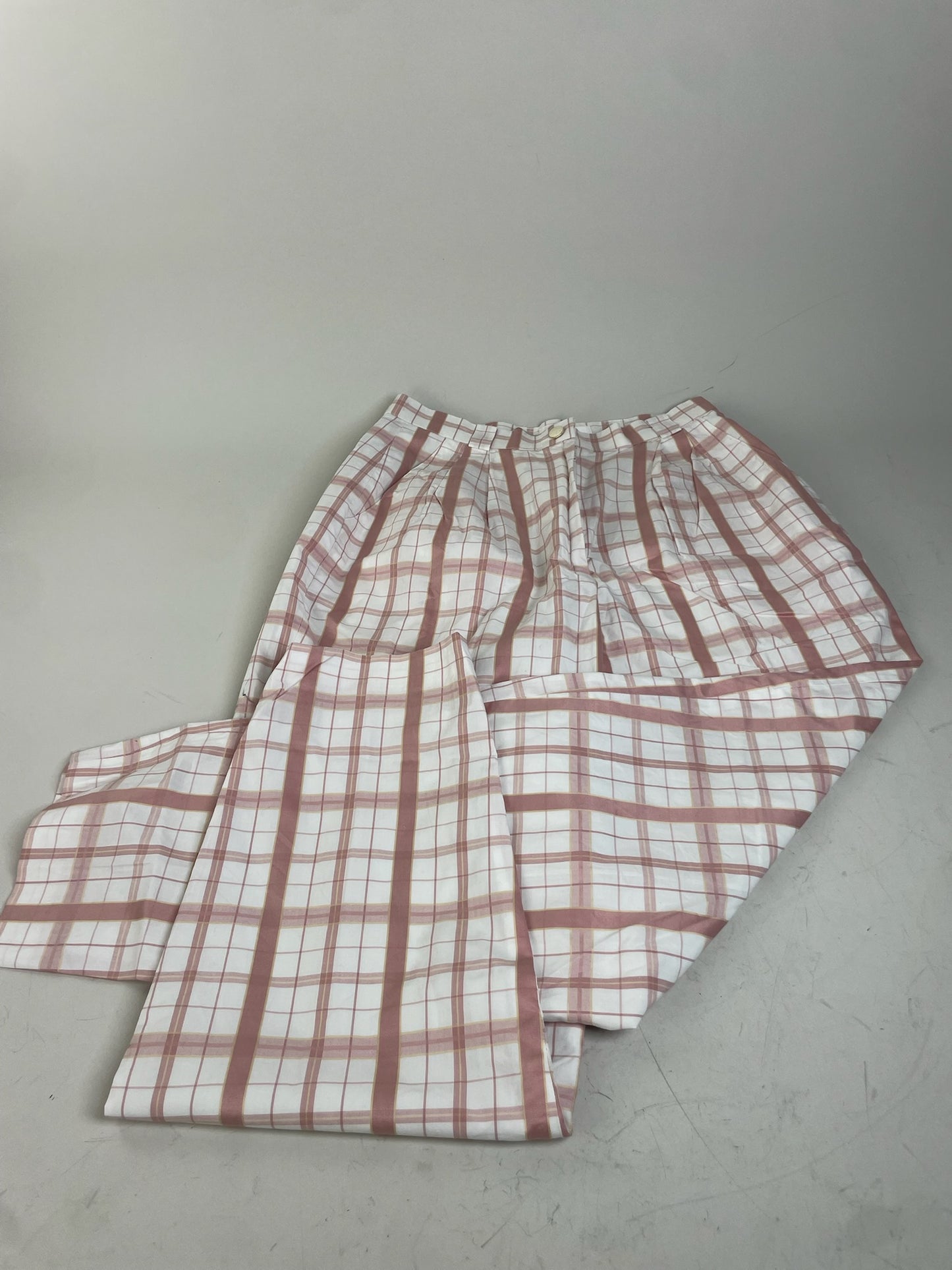Vintage Chloe Wide Leg Trousers White Pink S