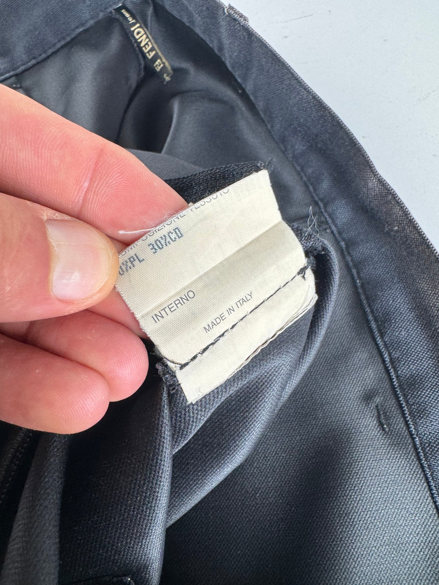 Vintage Fendi Roma Skirt Black M