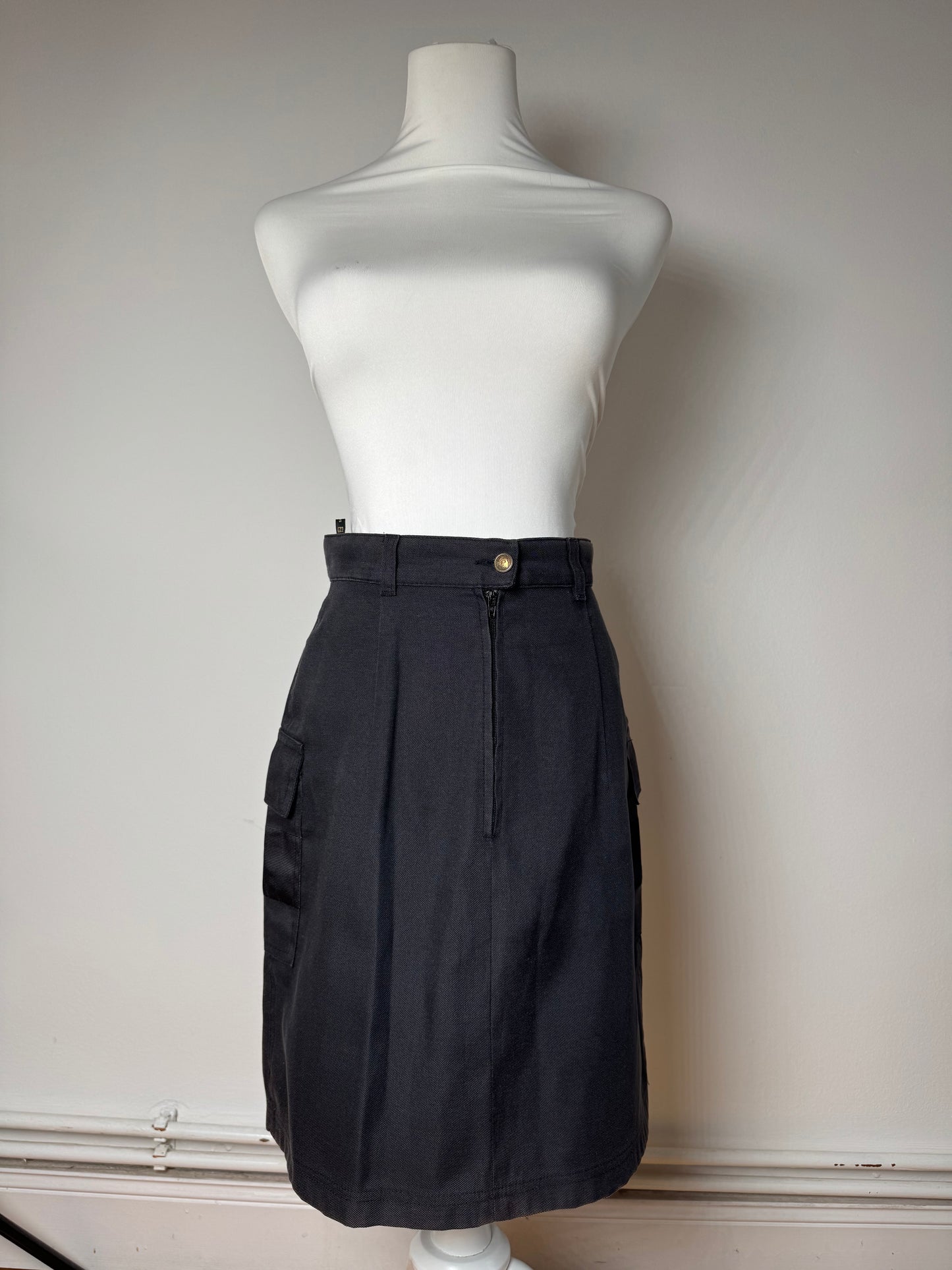 Vintage Fendi Roma Skirt Black M