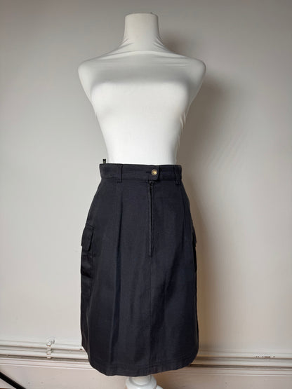 Vintage Fendi Roma Skirt Black M