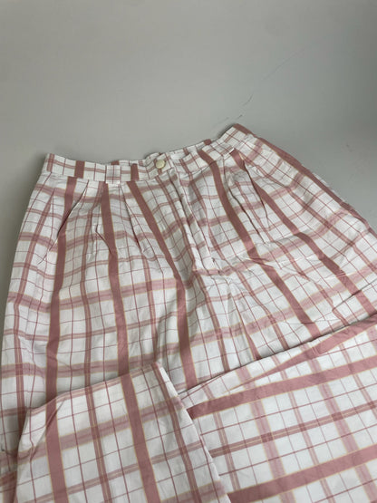Vintage Chloe Wide Leg Trousers White Pink S