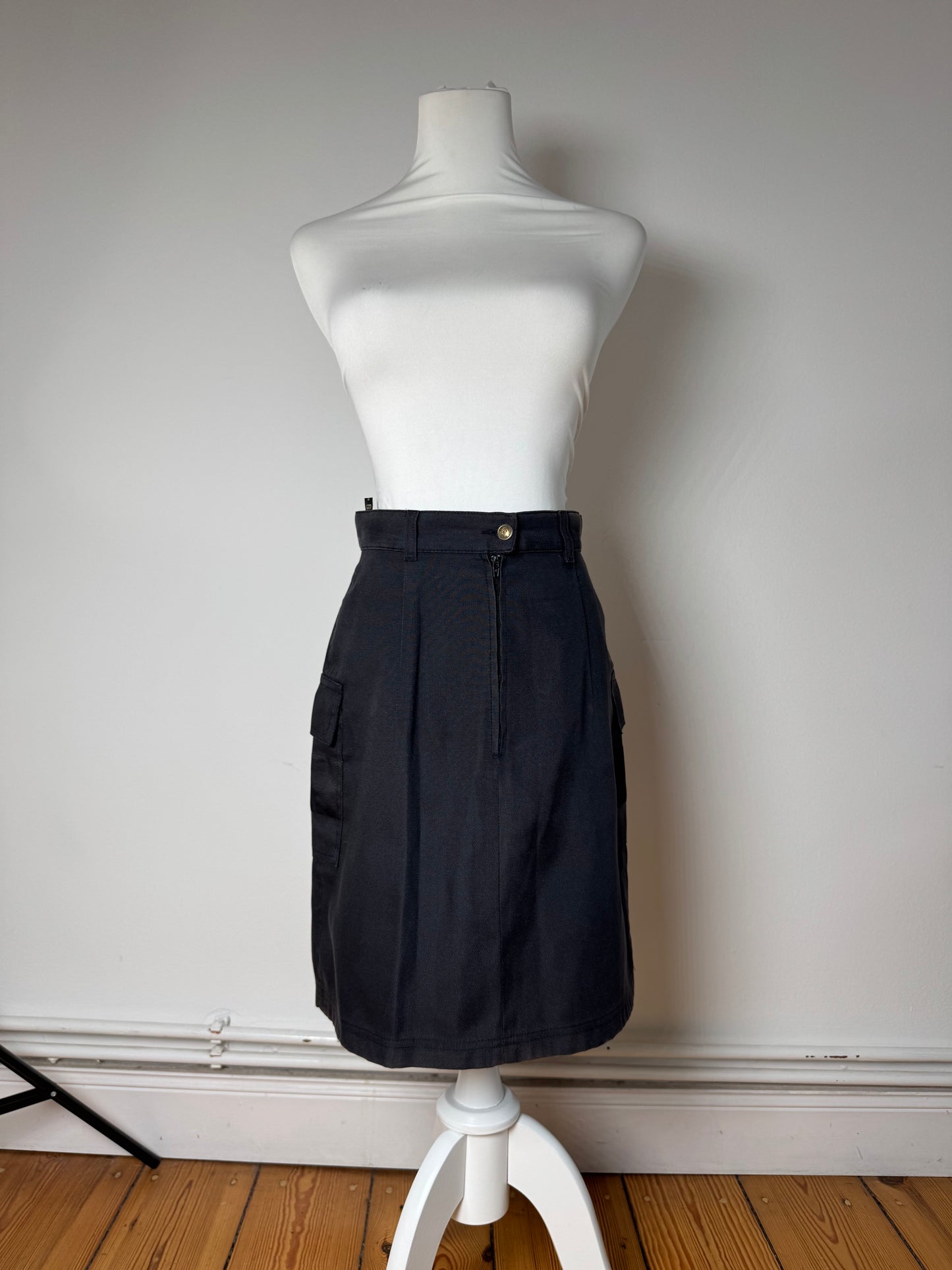 Vintage Fendi Roma Skirt Black M