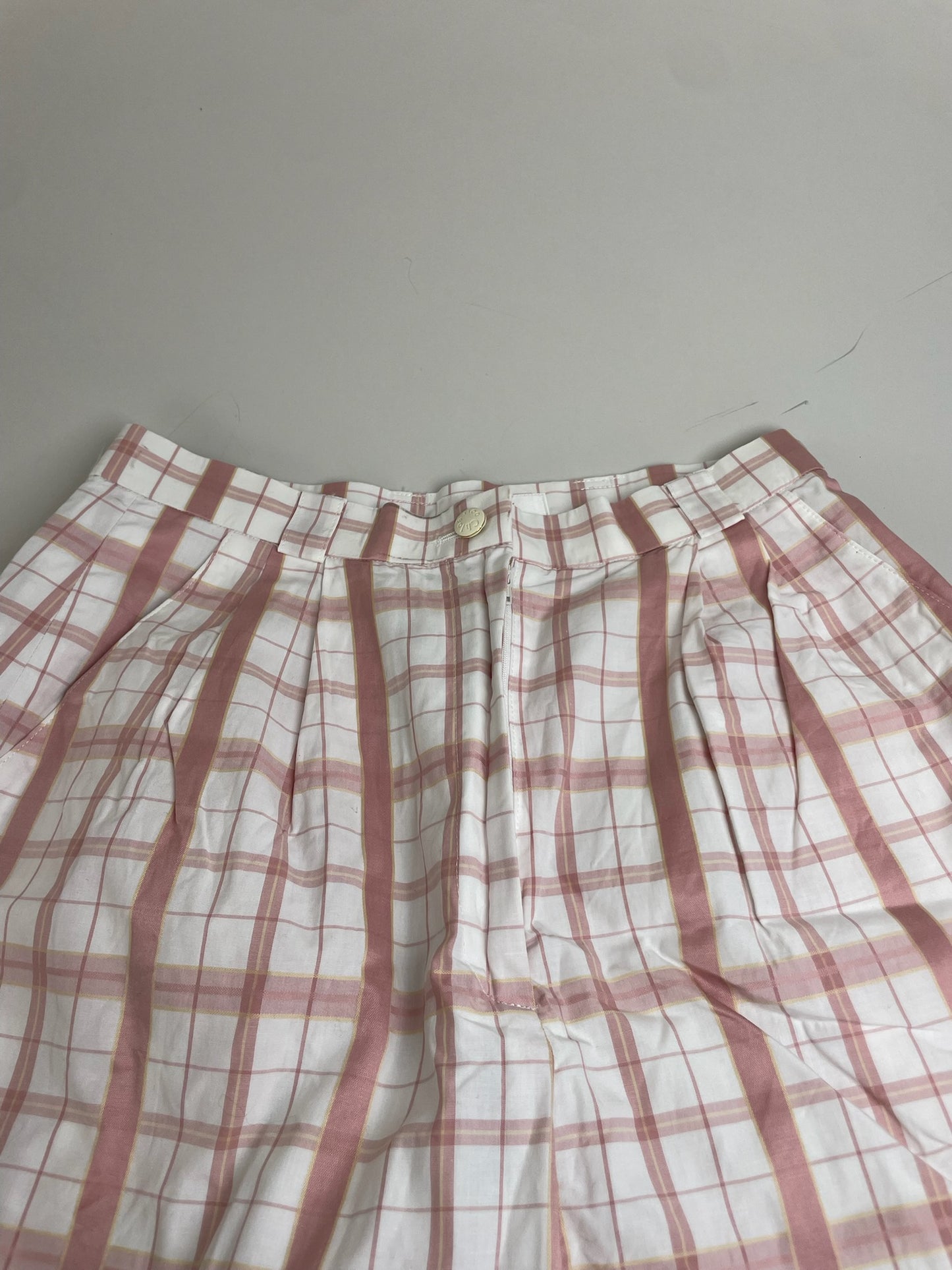 Vintage Chloe Wide Leg Trousers White Pink S