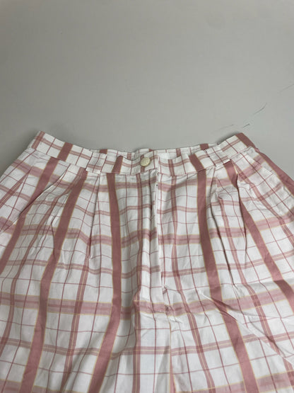 Vintage Chloe Wide Leg Trousers White Pink S