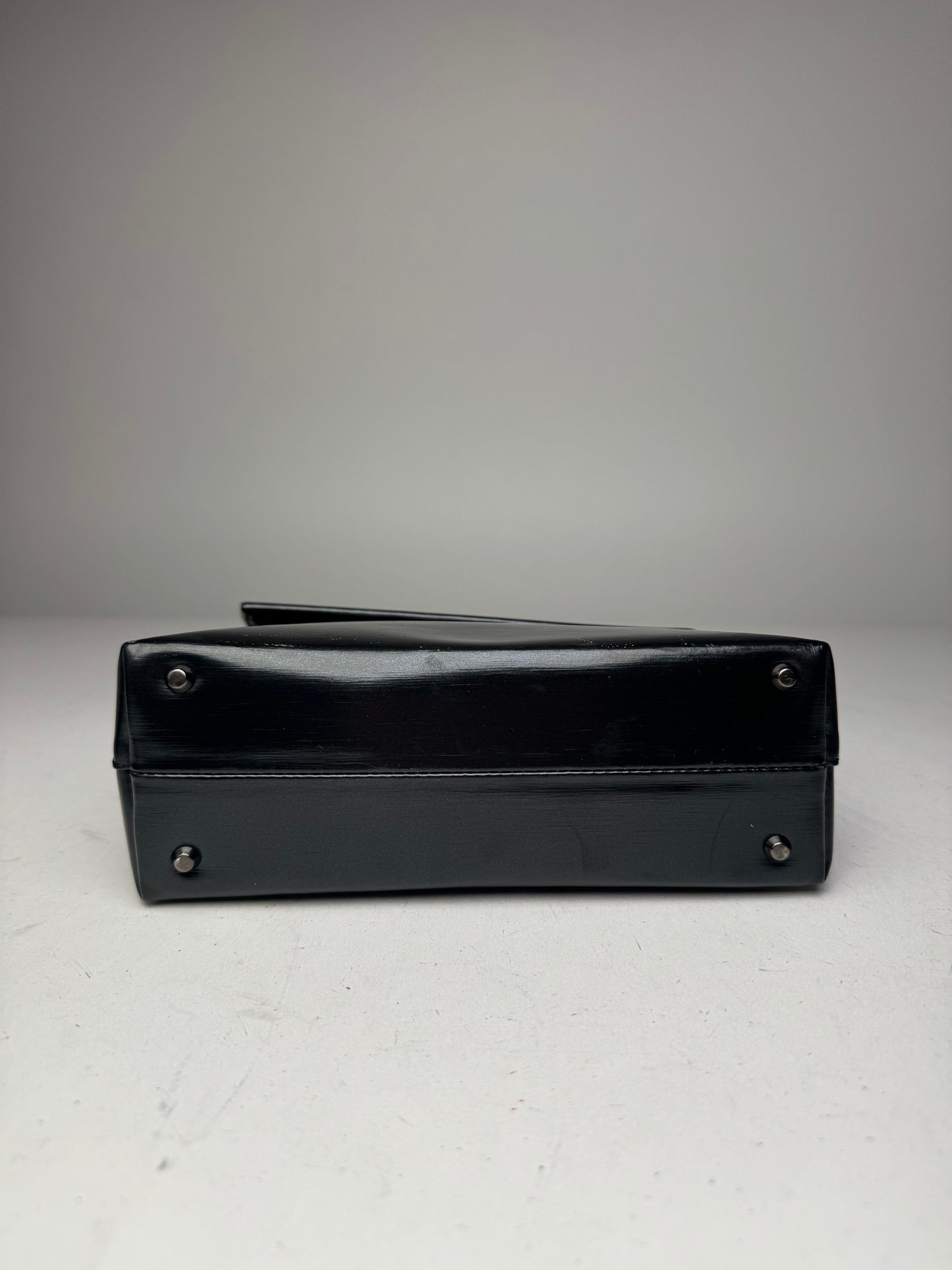 Vintage Givenchy Patent Leather Handbag black