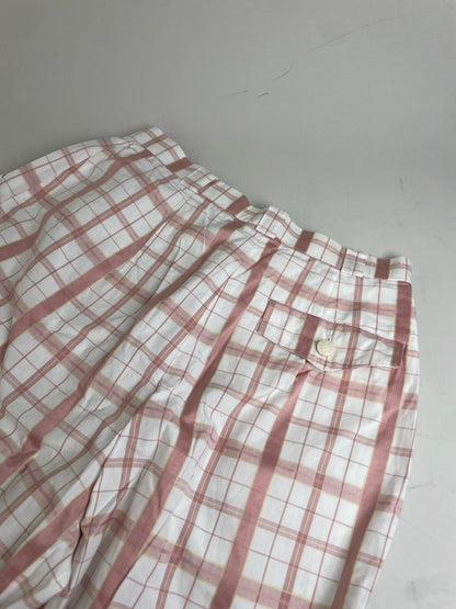 Vintage Chloe Wide Leg Trousers White Pink S