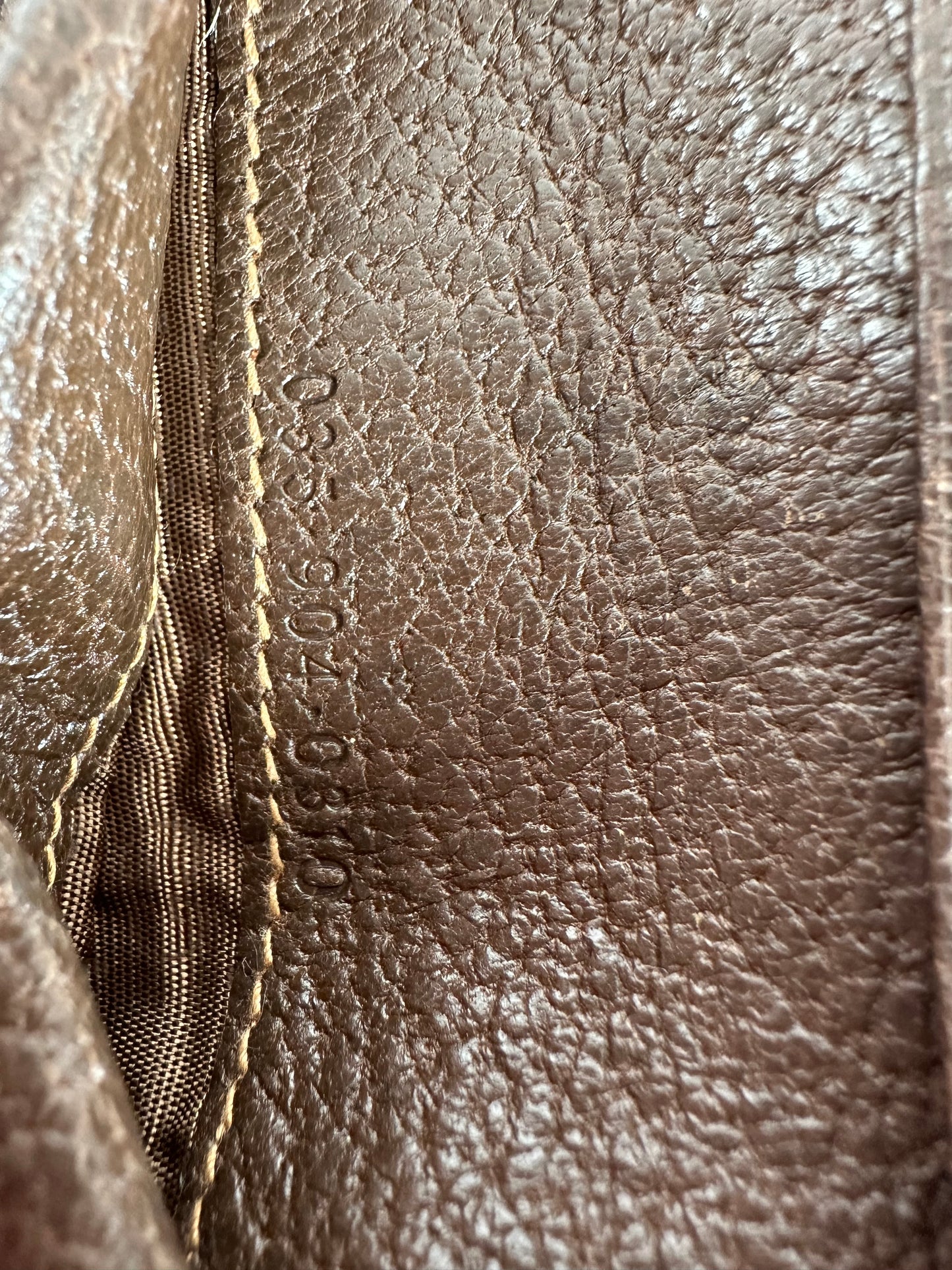 Vintage Gucci Bifold Wallet Brown Leather