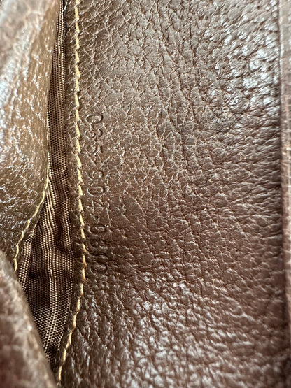 Vintage Gucci Bifold Wallet Brown Leather