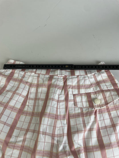Vintage Chloe Wide Leg Trousers White Pink S