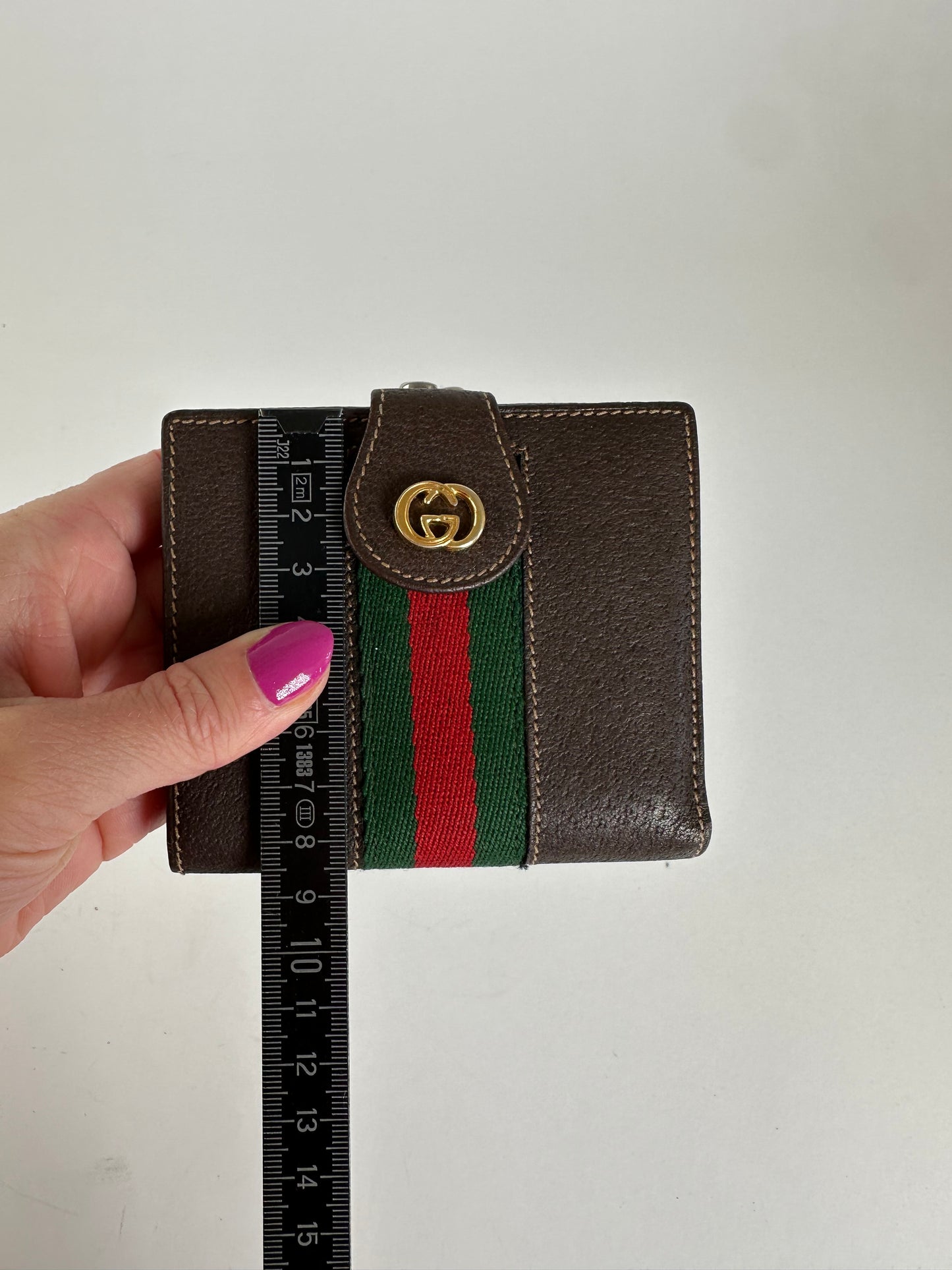 Vintage Gucci Bifold Wallet Brown Leather