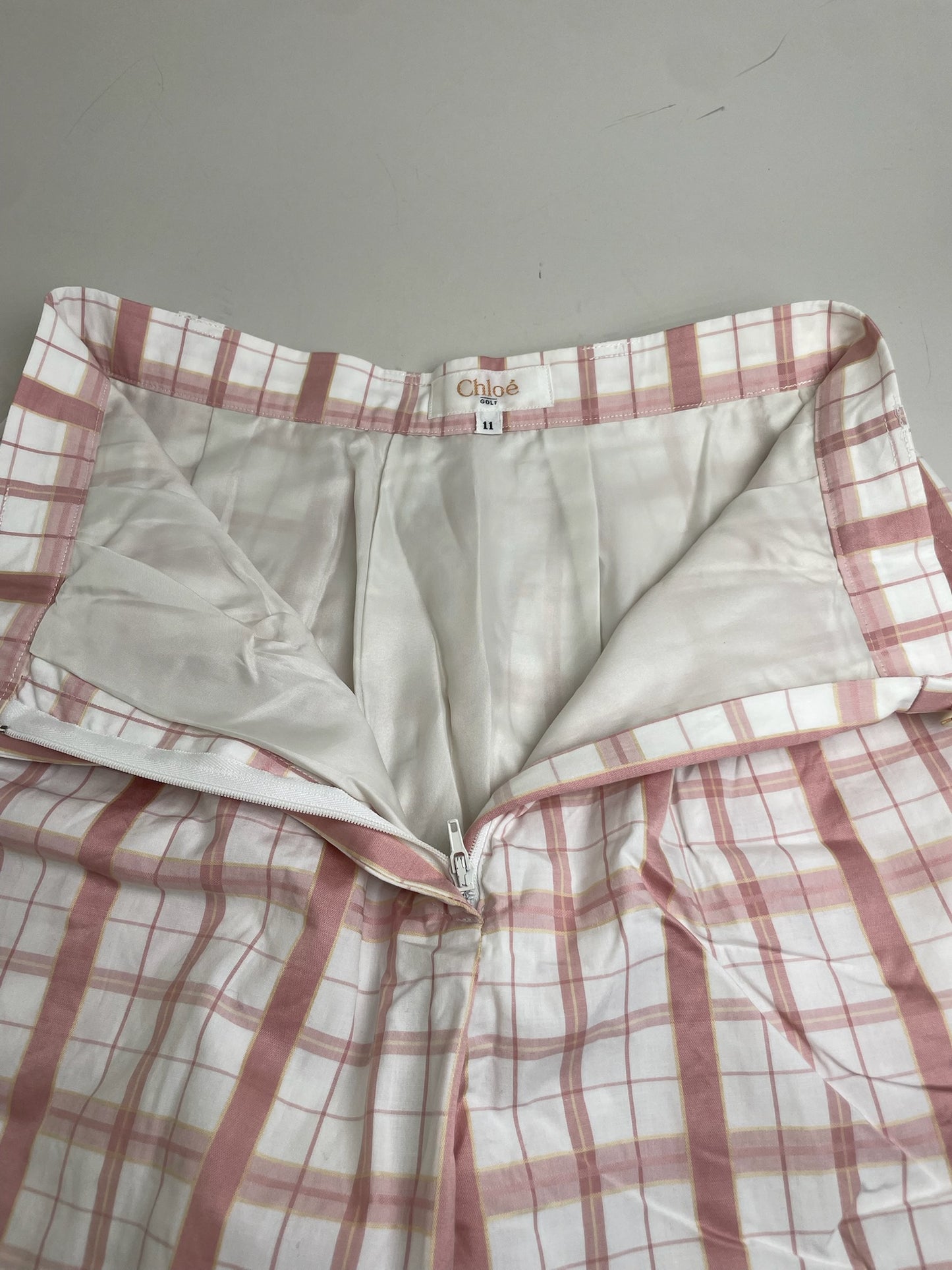 Vintage Chloe Wide Leg Trousers White Pink S