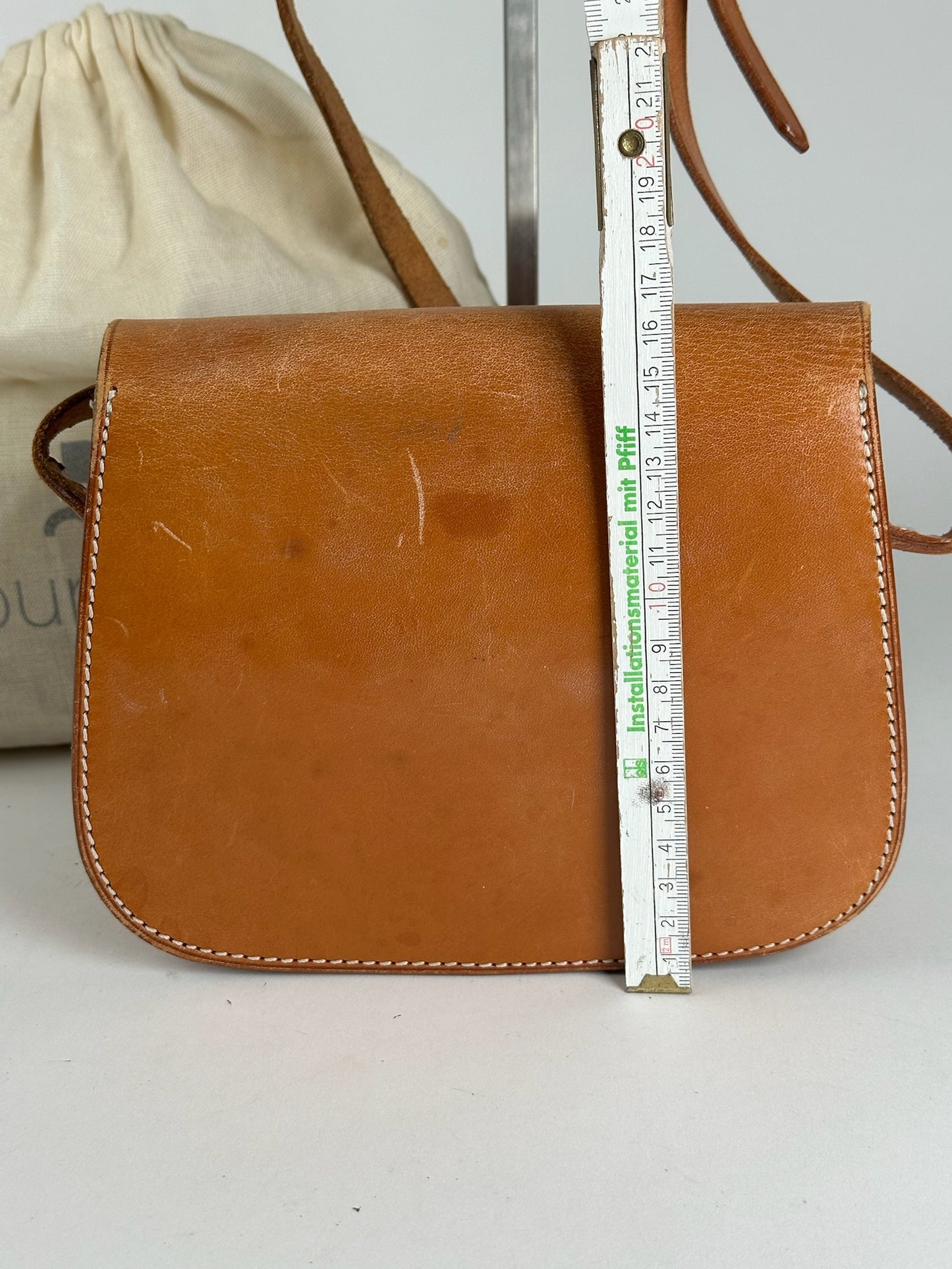 Vintage Courreges Kamel Leather bag
