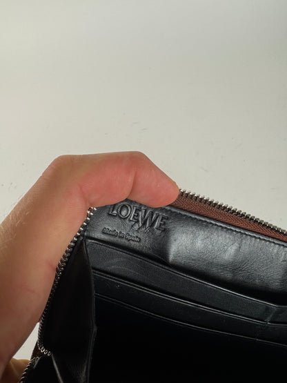Vintage Loewe Madrid Leather wallet Brown