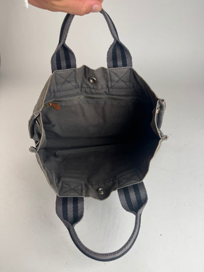 Vintage Hermes Mini Tote Bag Grey black