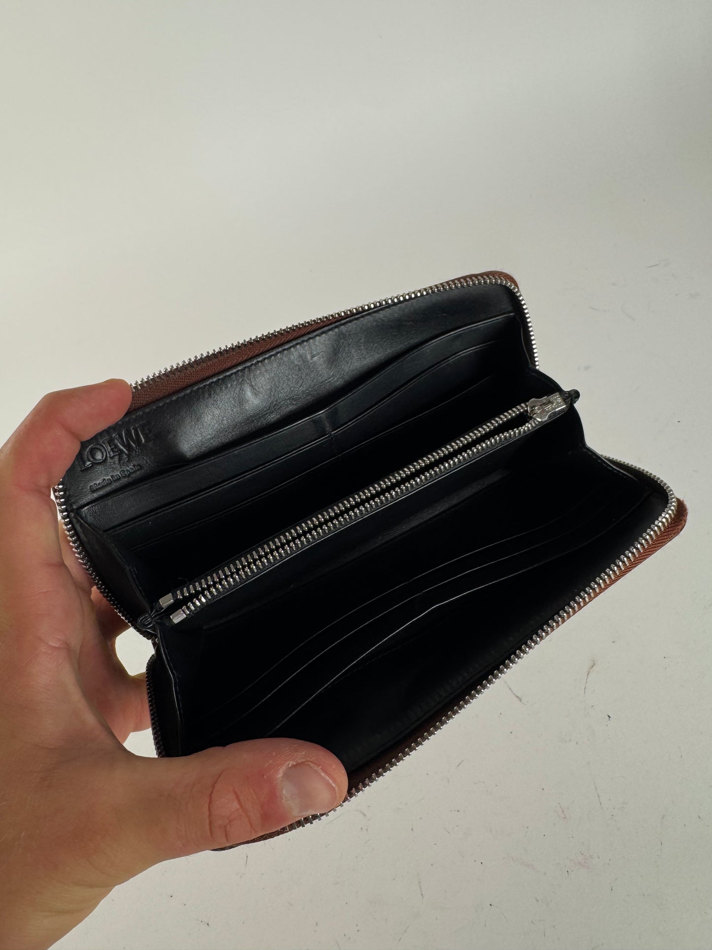 Vintage Loewe Madrid Leather wallet Brown