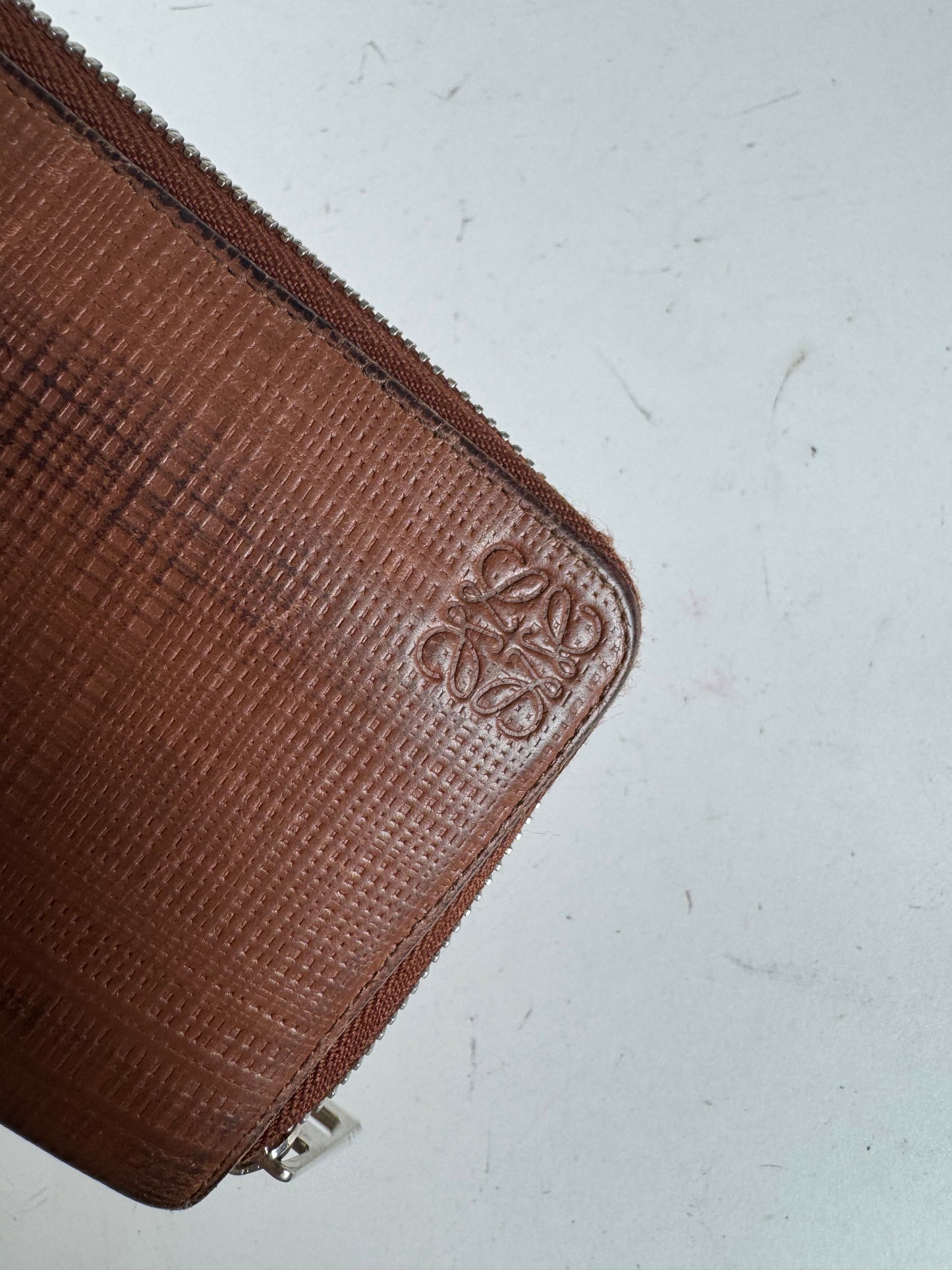 Vintage Loewe Madrid Leather wallet Brown