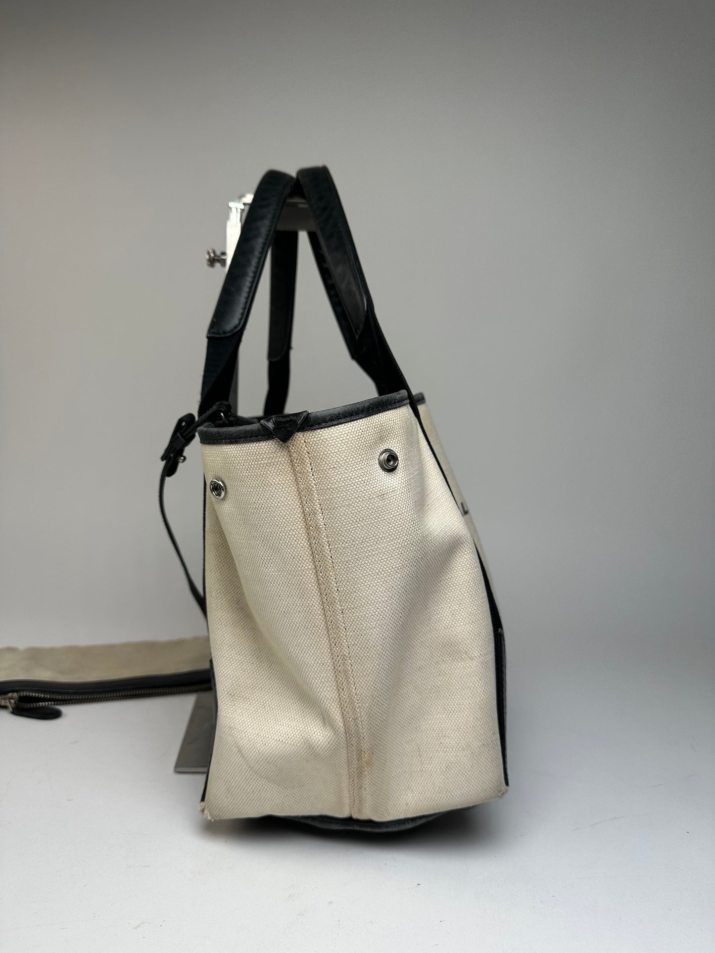 Vintage Balenciaga Tote Bag Black White