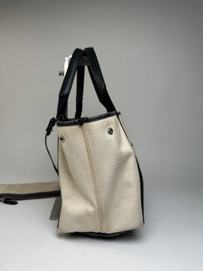 Vintage Balenciaga Tote Bag Black White