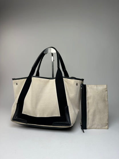 Vintage Balenciaga Tote Bag Black White