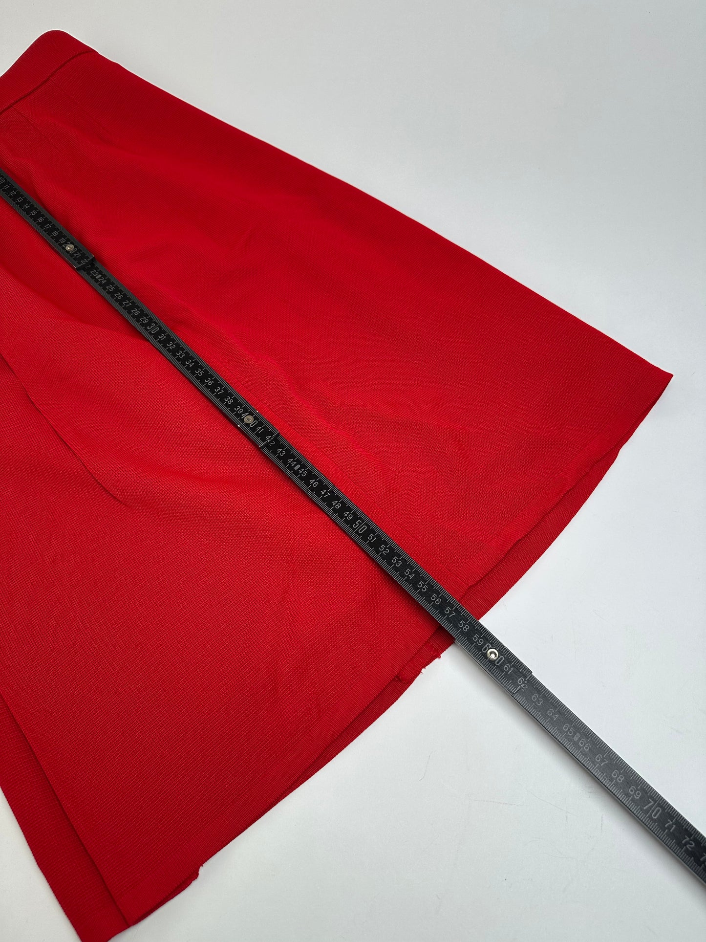 Vintage Yves Saint Laurent Wool Skirt Red S