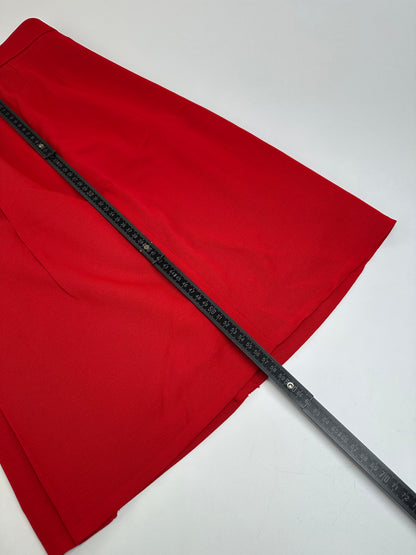 Vintage Yves Saint Laurent Wool Skirt Red S