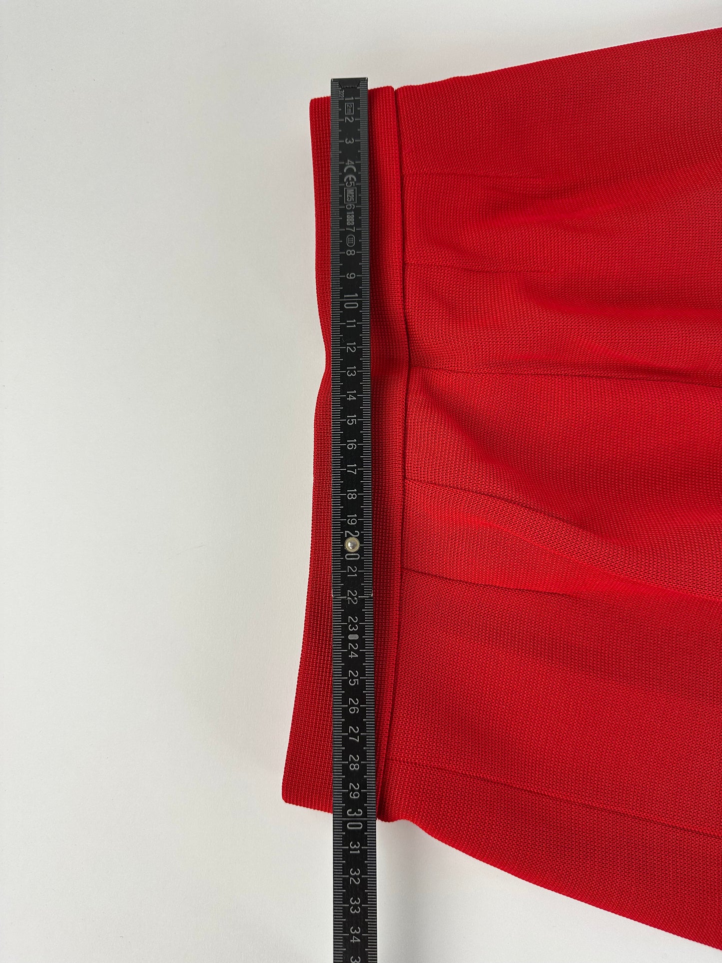 Vintage Yves Saint Laurent Wool Skirt Red S