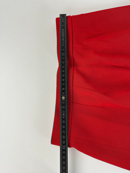 Vintage Yves Saint Laurent Wool Skirt Red S