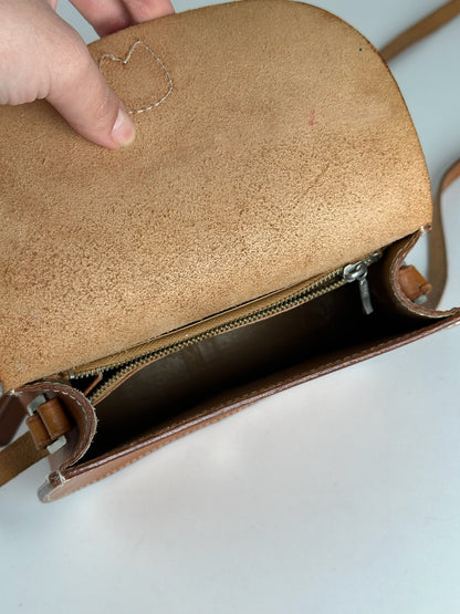 Vintage Courreges Kamel Leather bag