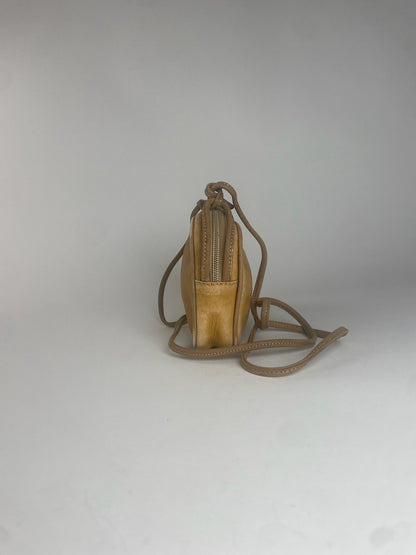 Vintage Loewe Madrid Anagram Leather Shoulder Bag Yellow