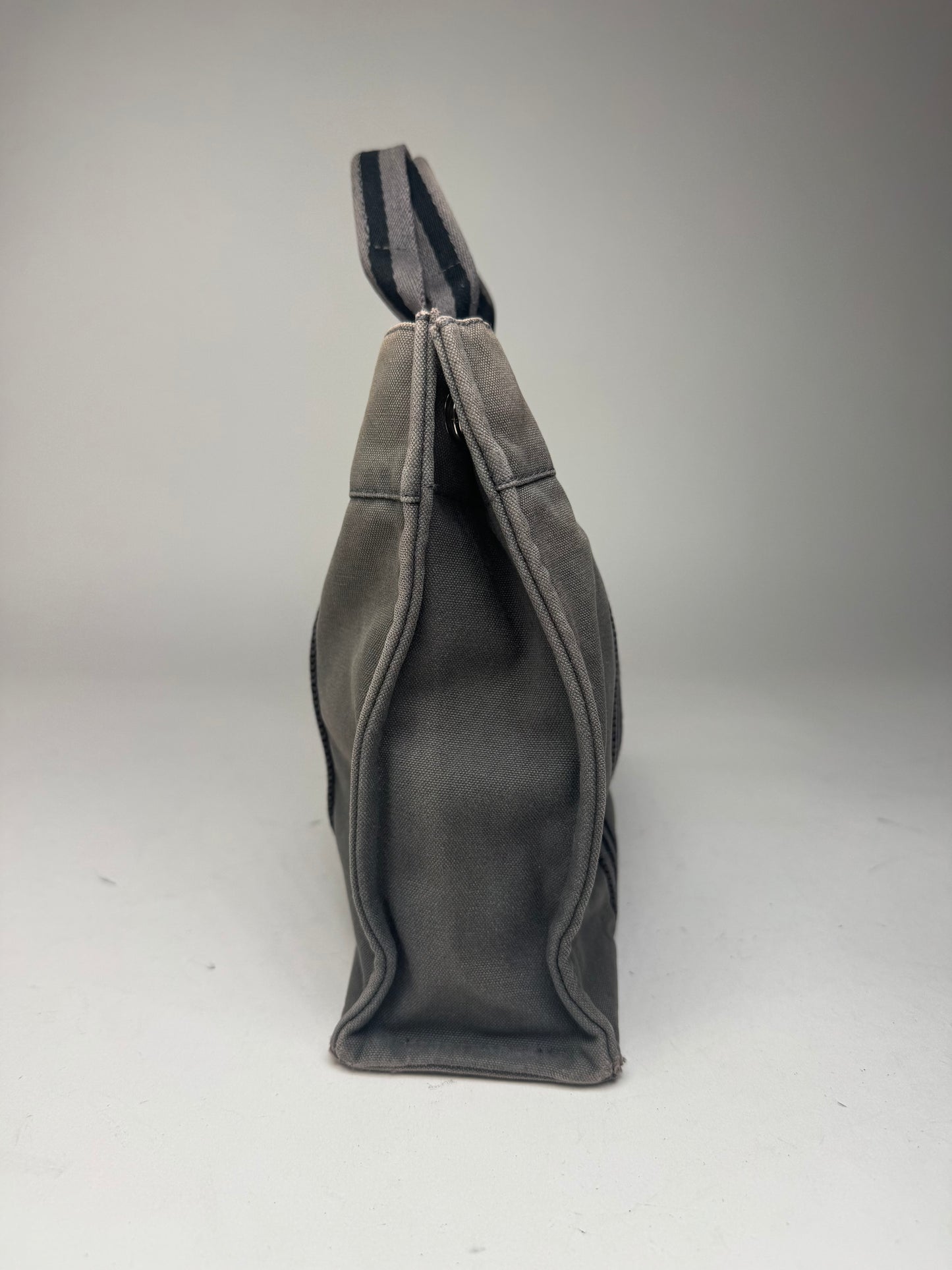 Vintage Hermes Mini Tote Bag Grey black