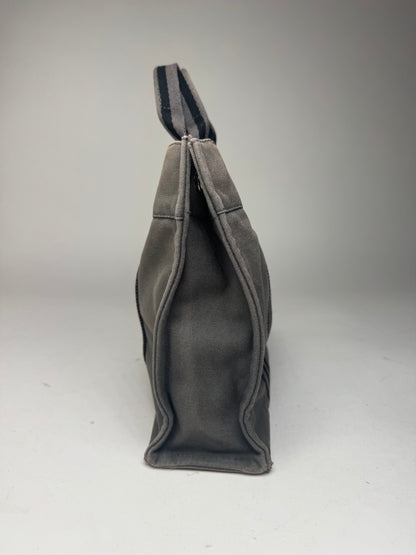 Vintage Hermes Mini Tote Bag Grey black